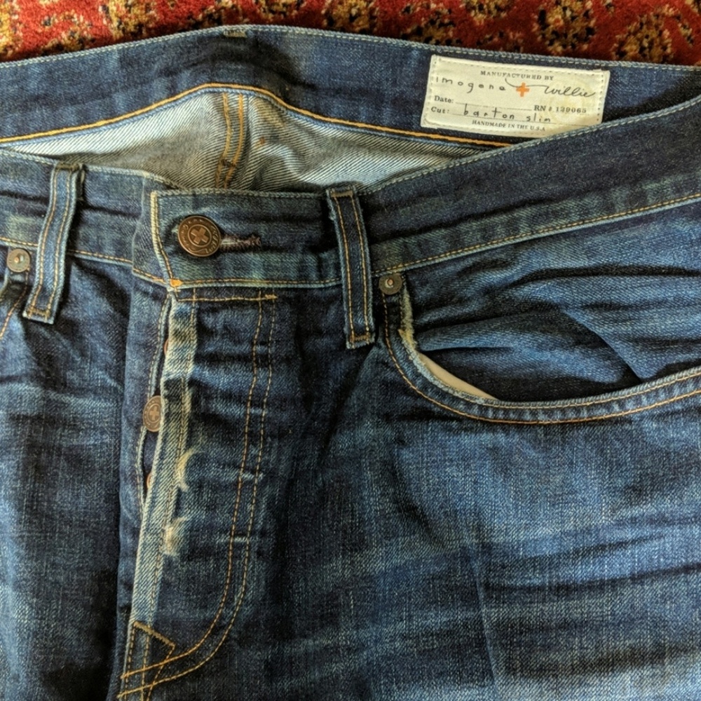 Imogene and Willie selvedge denim jeans